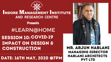 Dr. Arjun Hablani (MD-Hablani Architects Pvt Ltd) talk